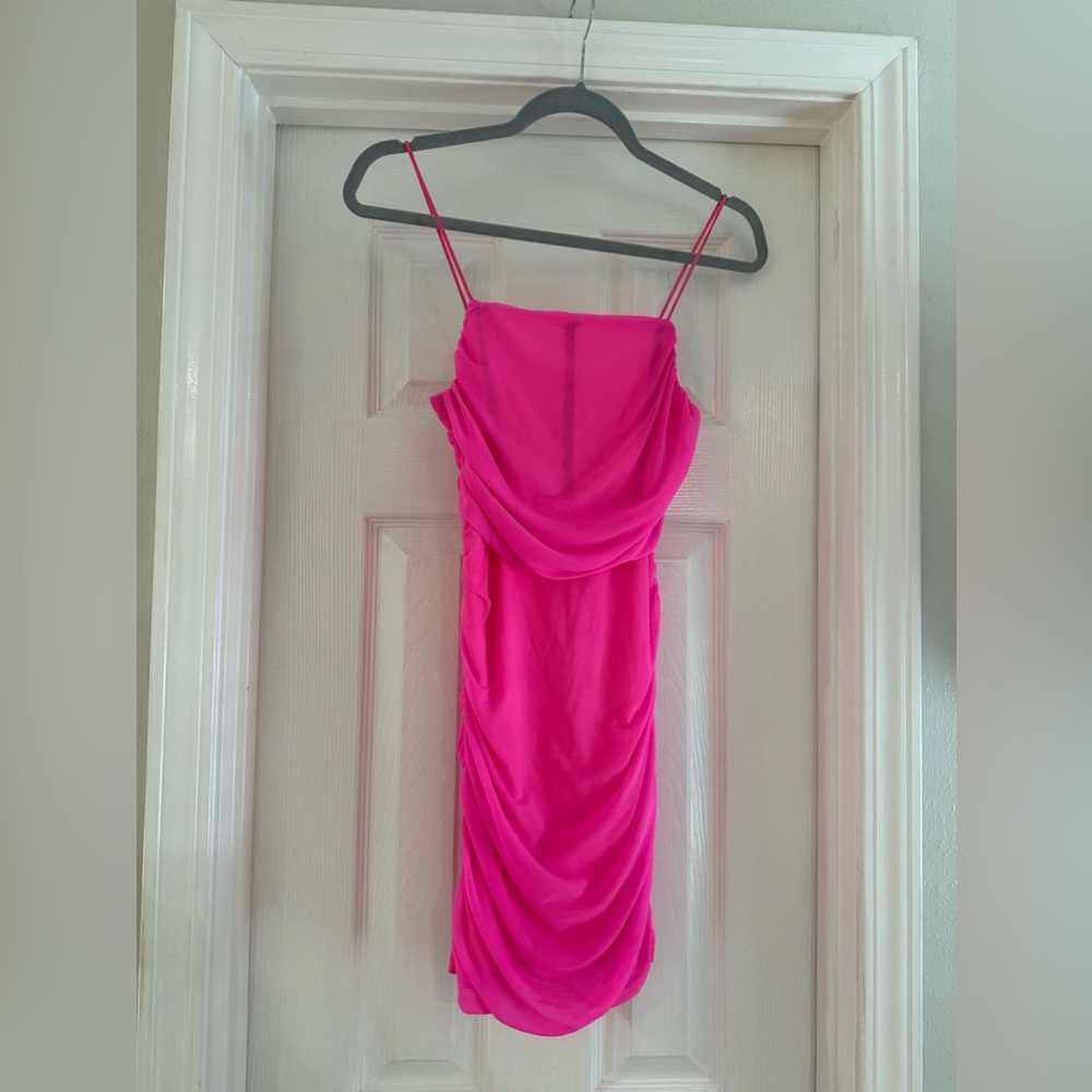 pink body con dress Amazon